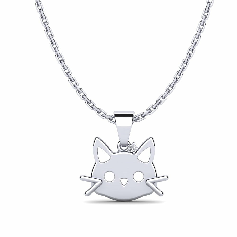 Paladio 950 Diamante Colgante para Niño Enkidu