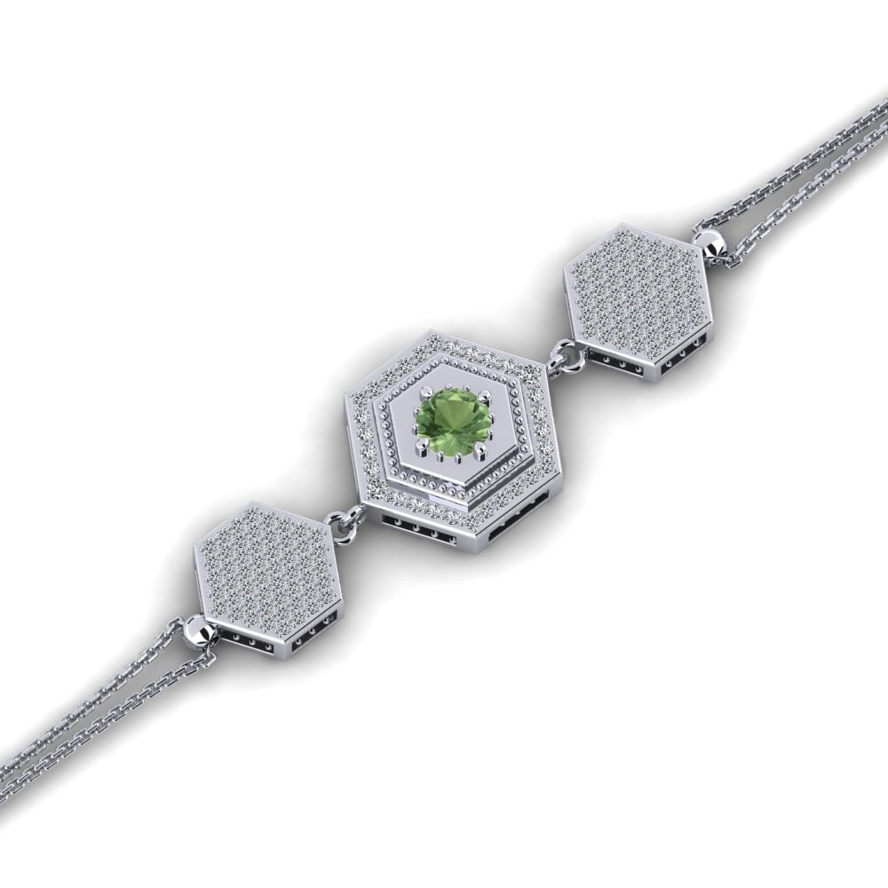 Paladio Zafiro Verde Pulsera de Mujer Enrique