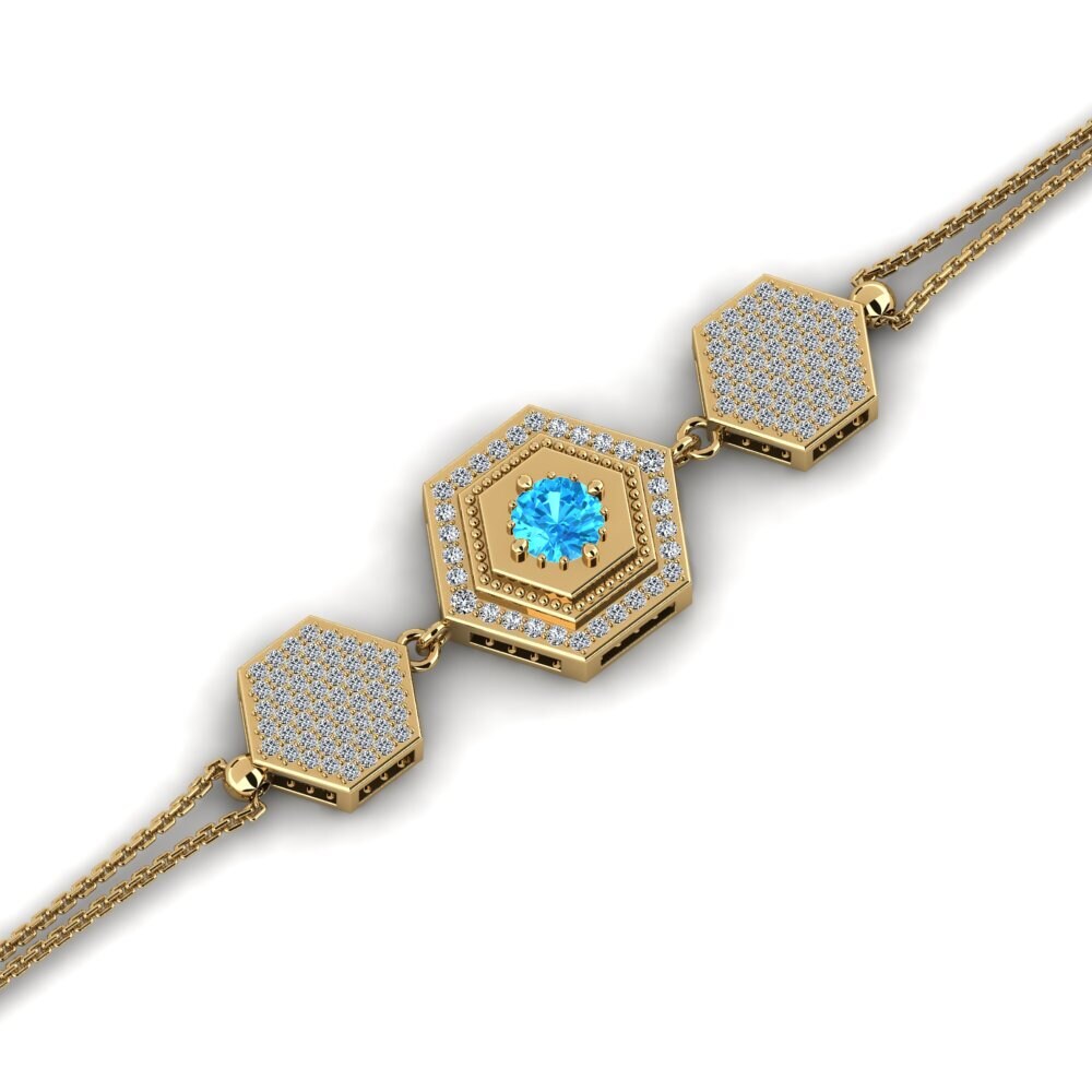 Blue Topaz Women's Bracelet Enrique