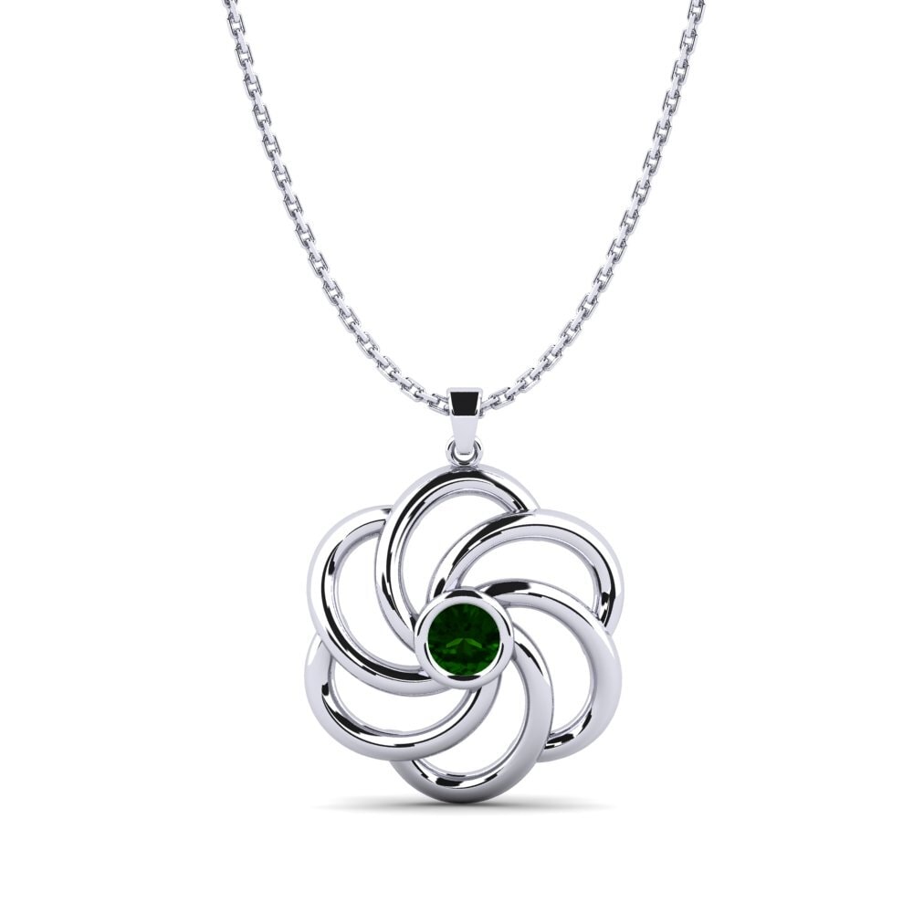 Green Tourmaline Women's Pendant Ensourdine