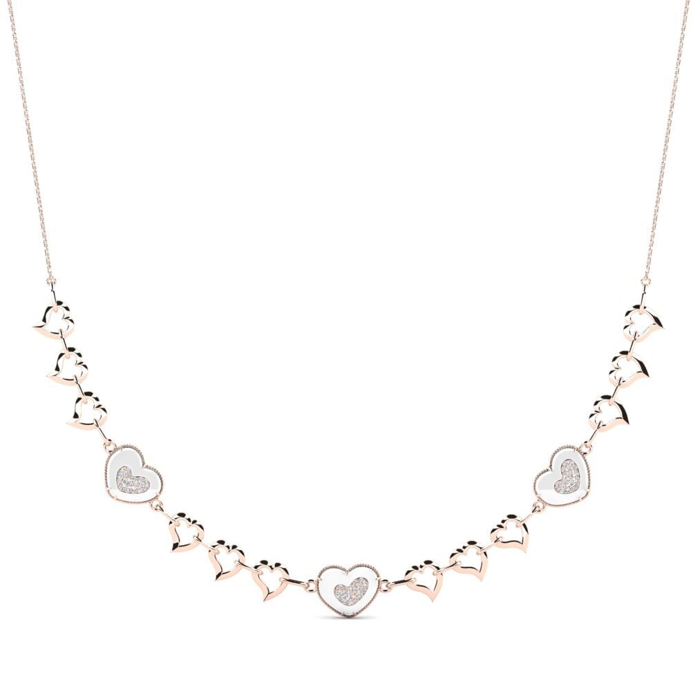 14k Rose Gold Women's Necklace Entibor