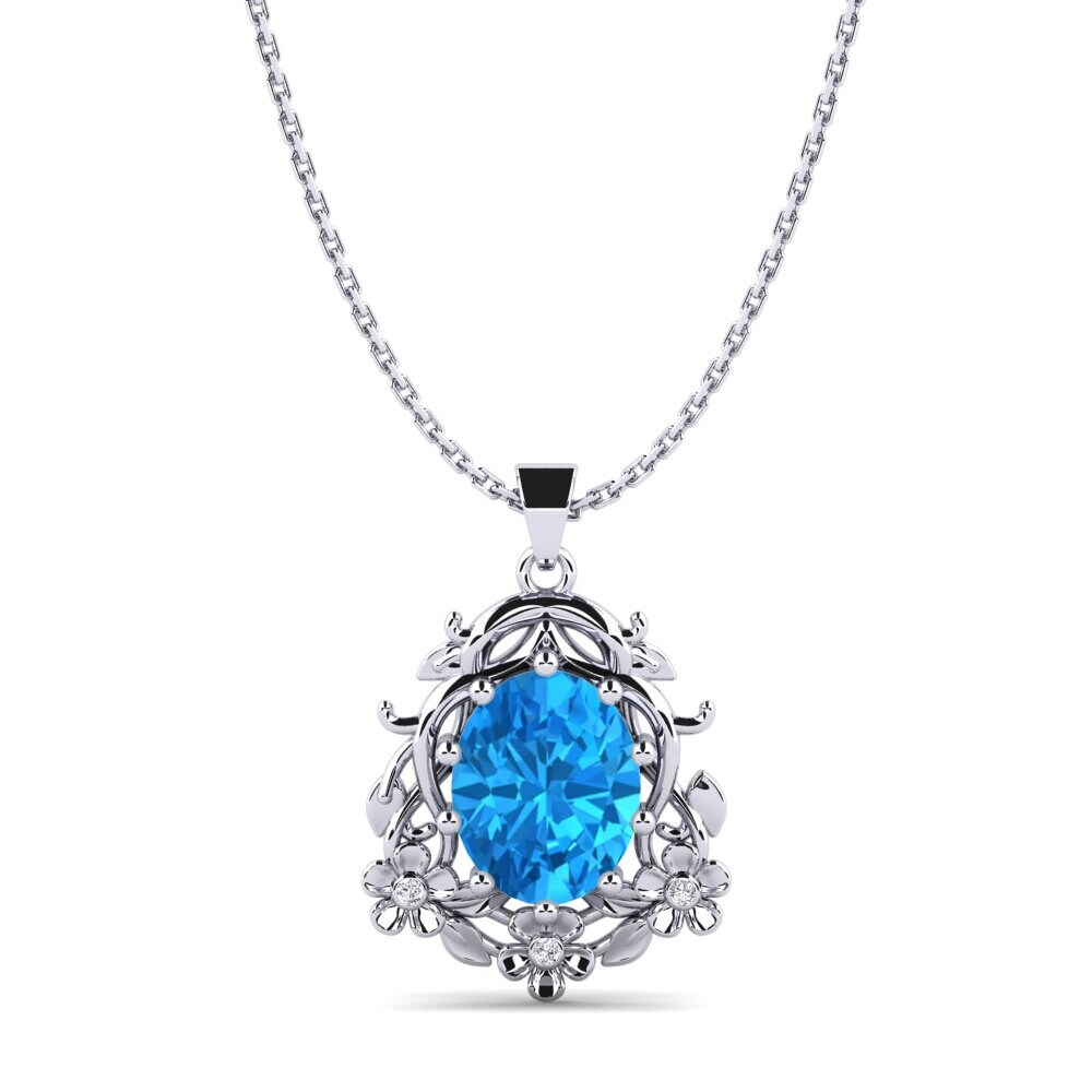 Blue Topaz Women's Pendant Entrekin