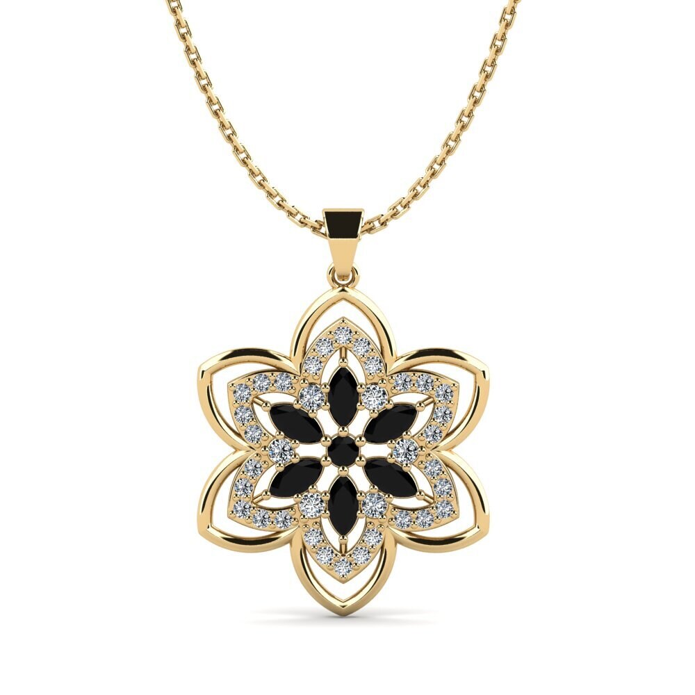 Mixed Black Sapphire Women's Pendant Epali