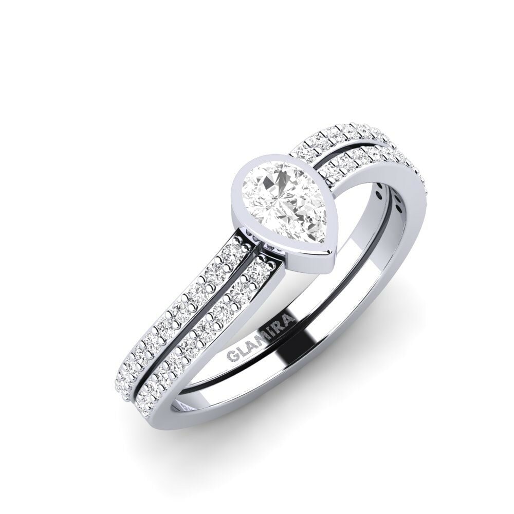 Argento 925 Anello Equate - SET
