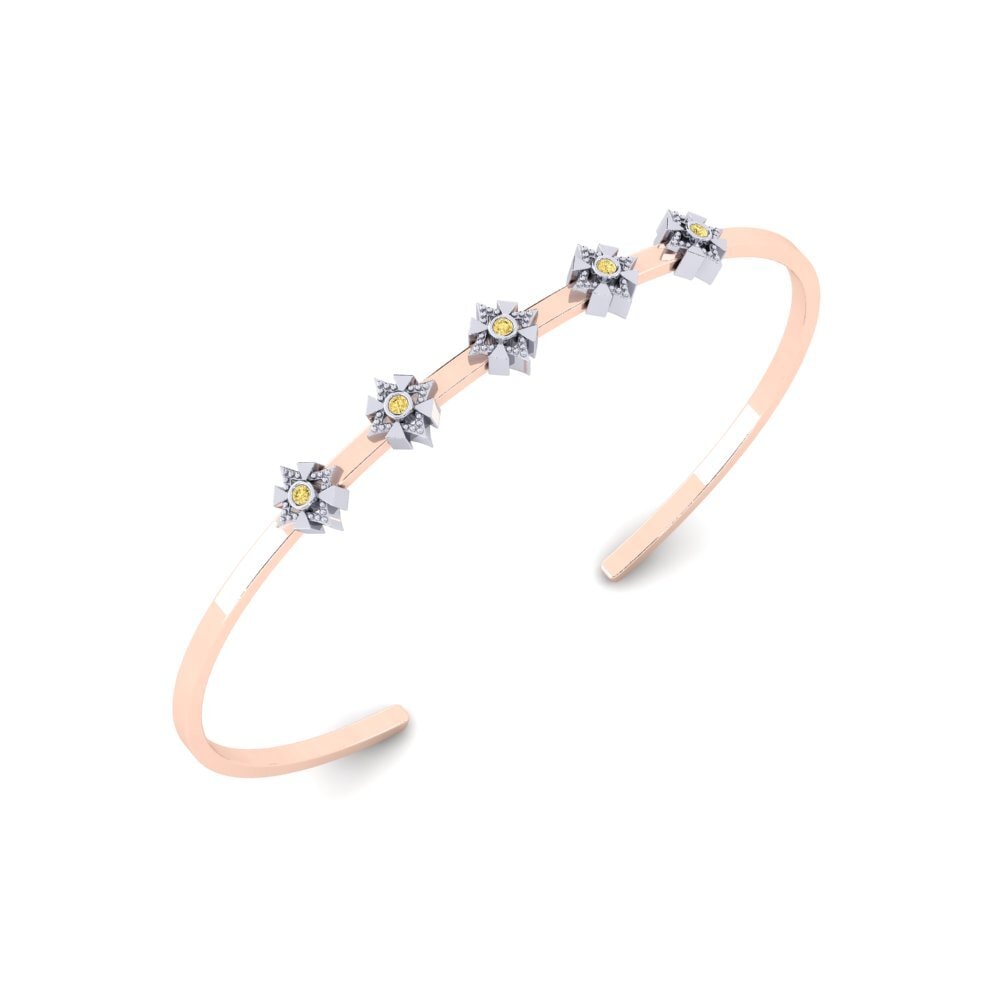Diamant Jaune Bracelet pour femme Equely