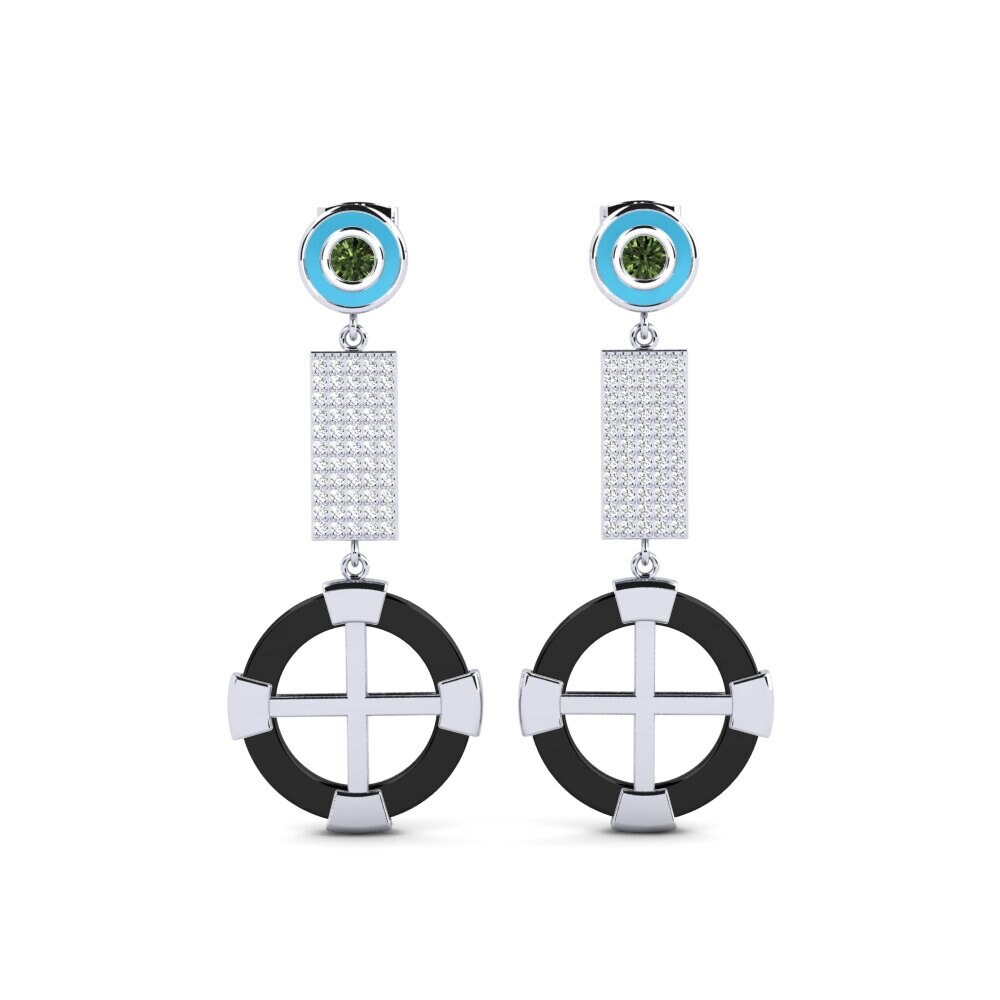 Green Sapphire Women's Earring Erald