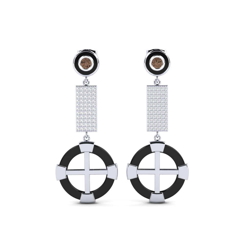 Smoky Quartz Women's Earring Erald