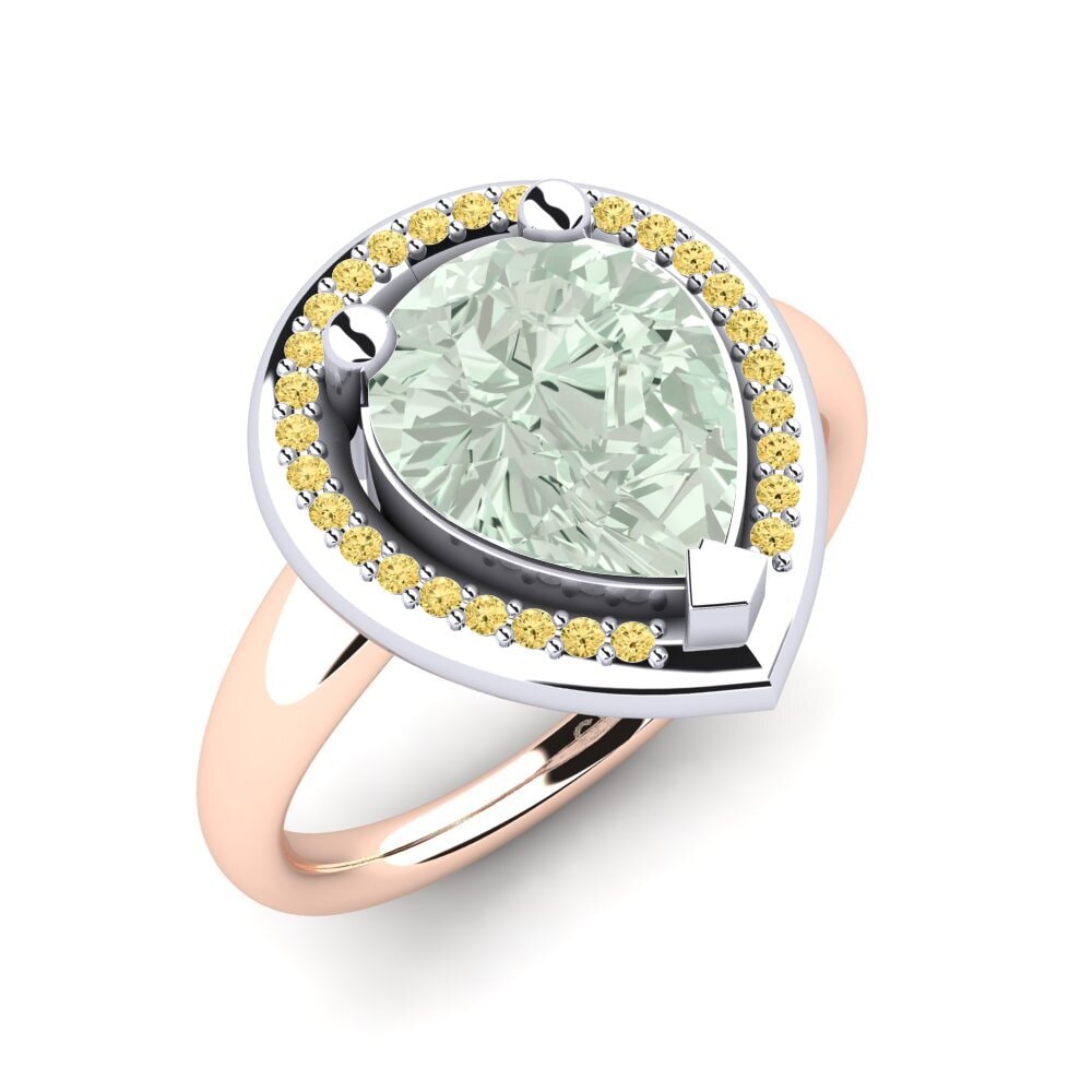 14ct Rose & White Gold Engagement Ring Eranthe