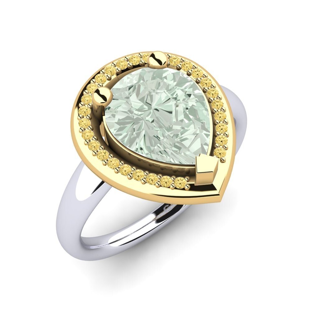 14ct White & Yellow Gold Engagement Ring Eranthe