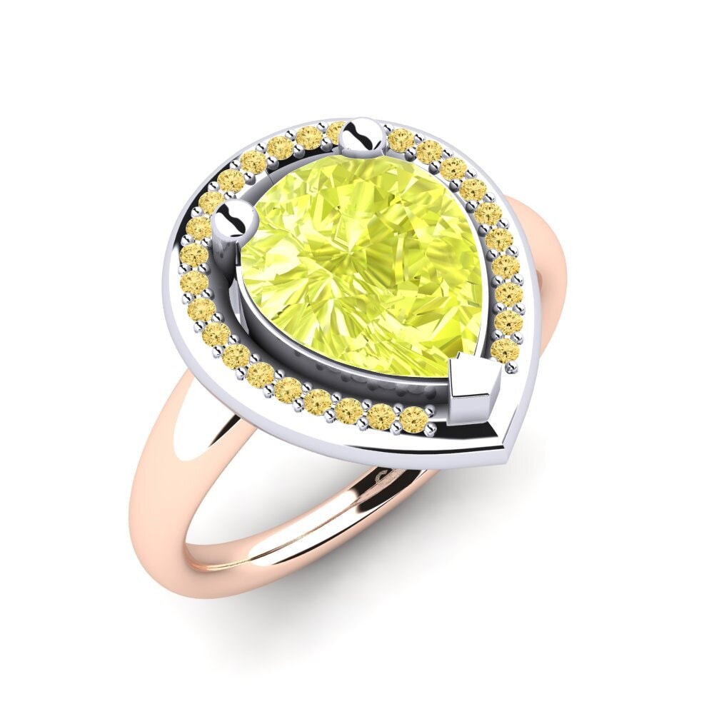 14k Rose & White Gold Engagement Ring Eranthe