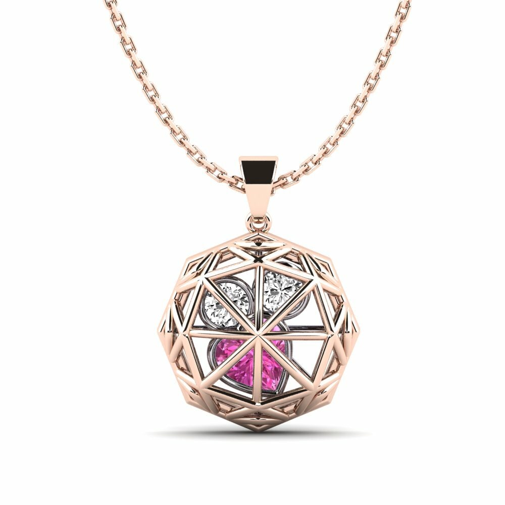 Topacio Rosa Colgante de Mujer Erba
