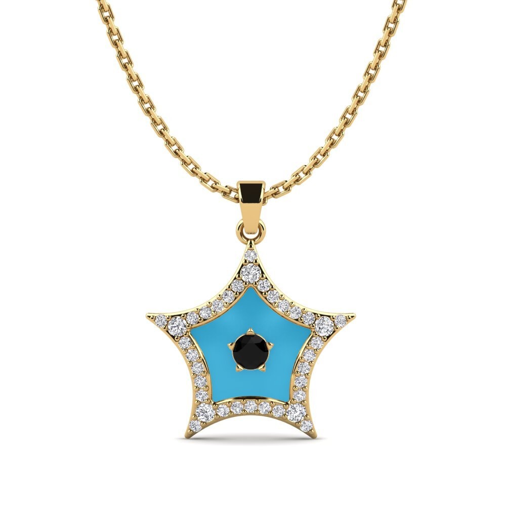 Black Sapphire Women's Pendant Erelieva