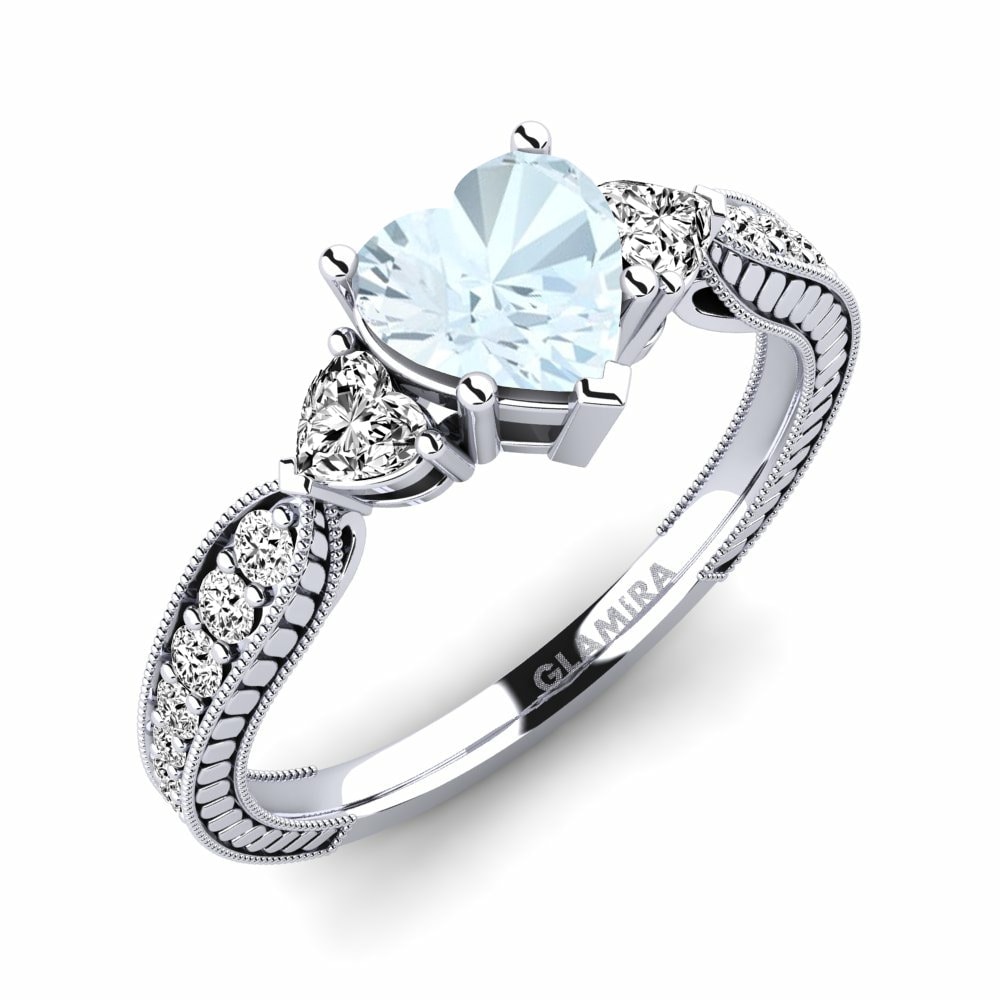 Aquamarine Engagement Ring Erica