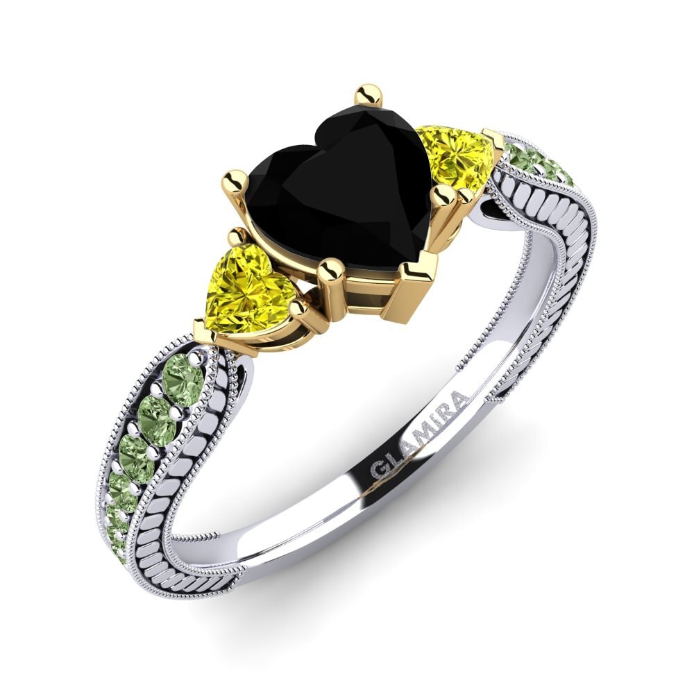 14ct White & Yellow Gold Engagement Ring Erica