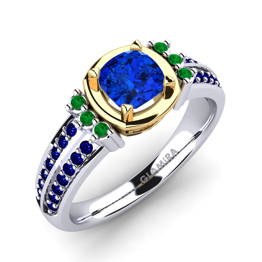 14ct White & Yellow Gold Engagement Ring Ericeira