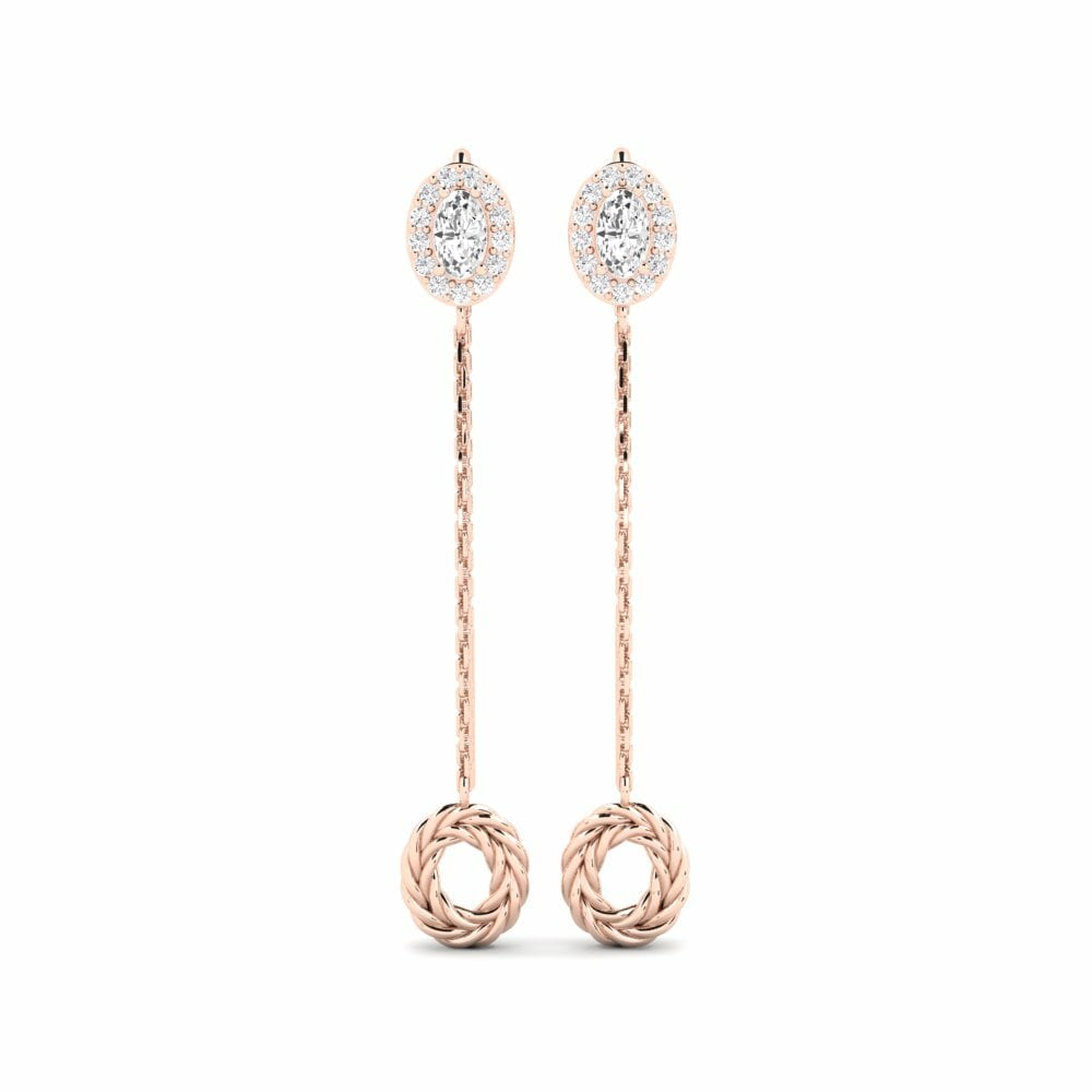 Oro Rosso 585 Orecchino da donna Errugabea