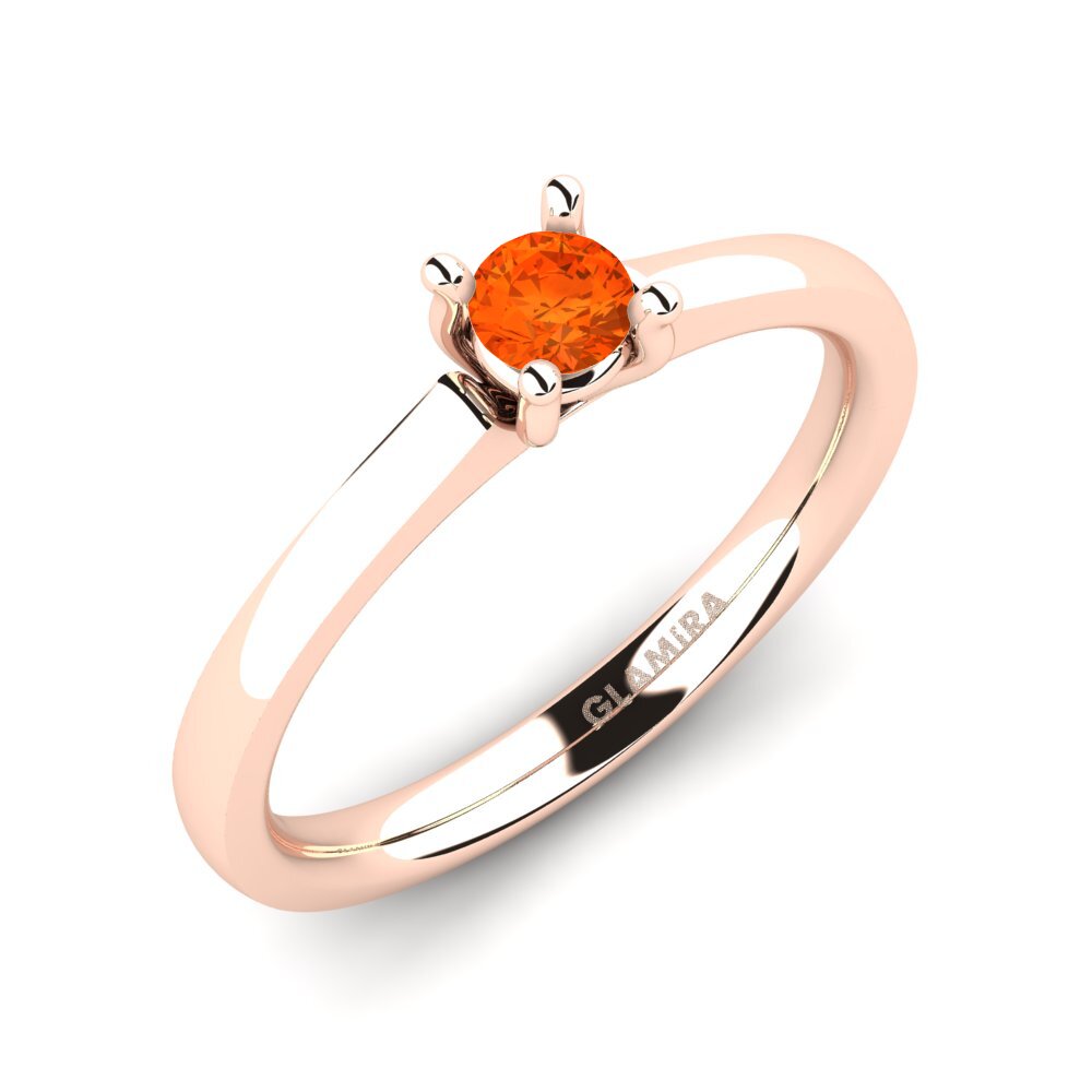 Rotgold 750 Feueropal Damenring Ersilia