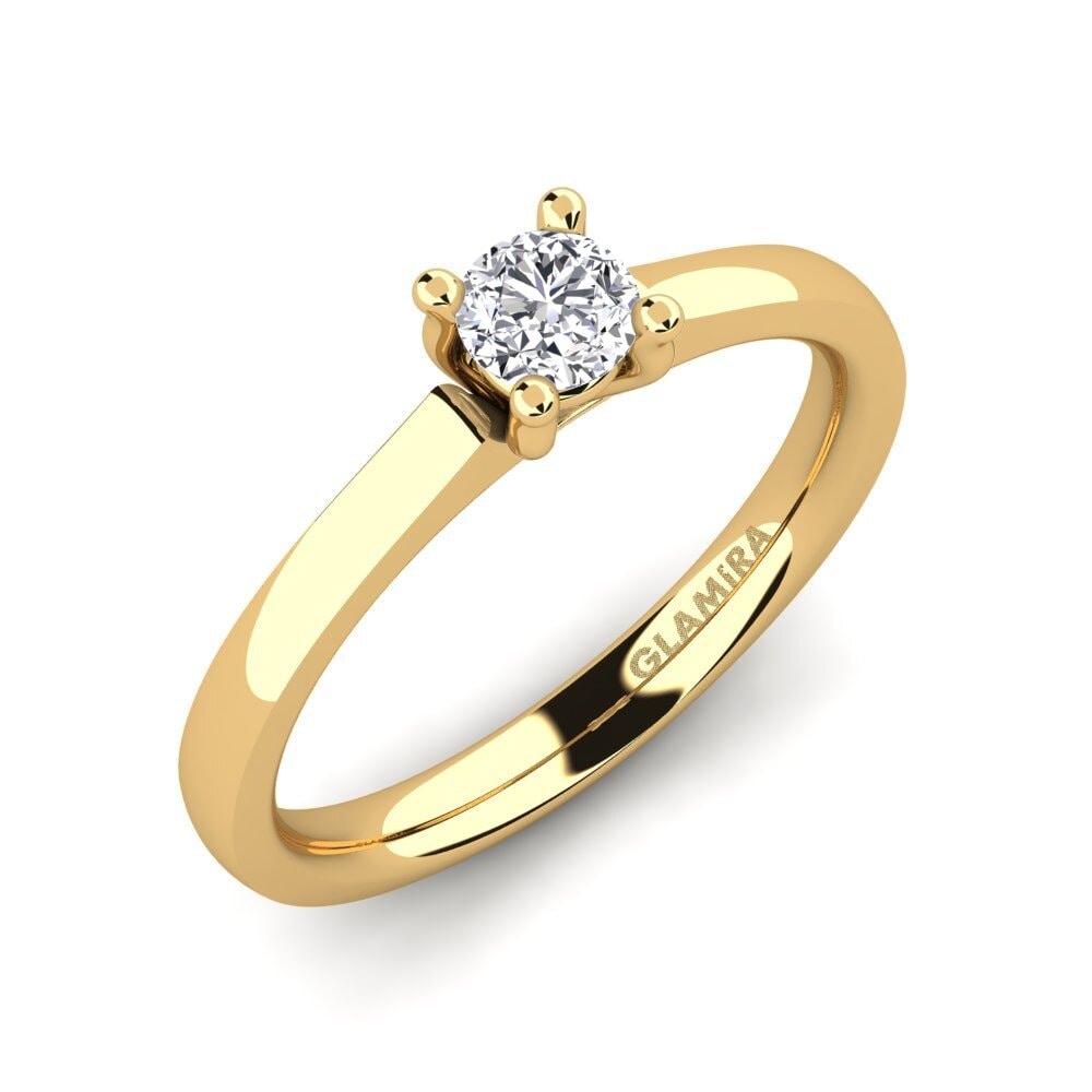 18K Geel Goud Verlovingsring Ersilia 0.25 crt
