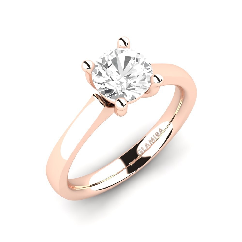 White sapphire Engagement Ring Ersilia 1.0 crt