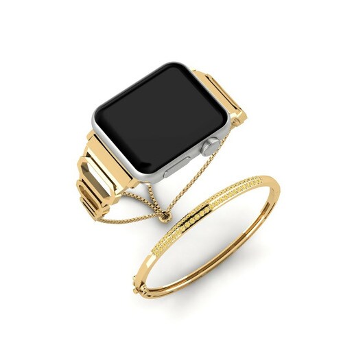Apple Watch® Escapade Set Stainless Steel / 585 Yellow Gold & Kim Cương Vàng