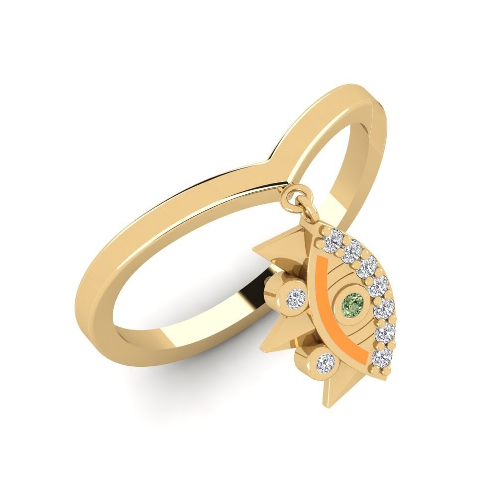 Green Diamond Ring Escudona