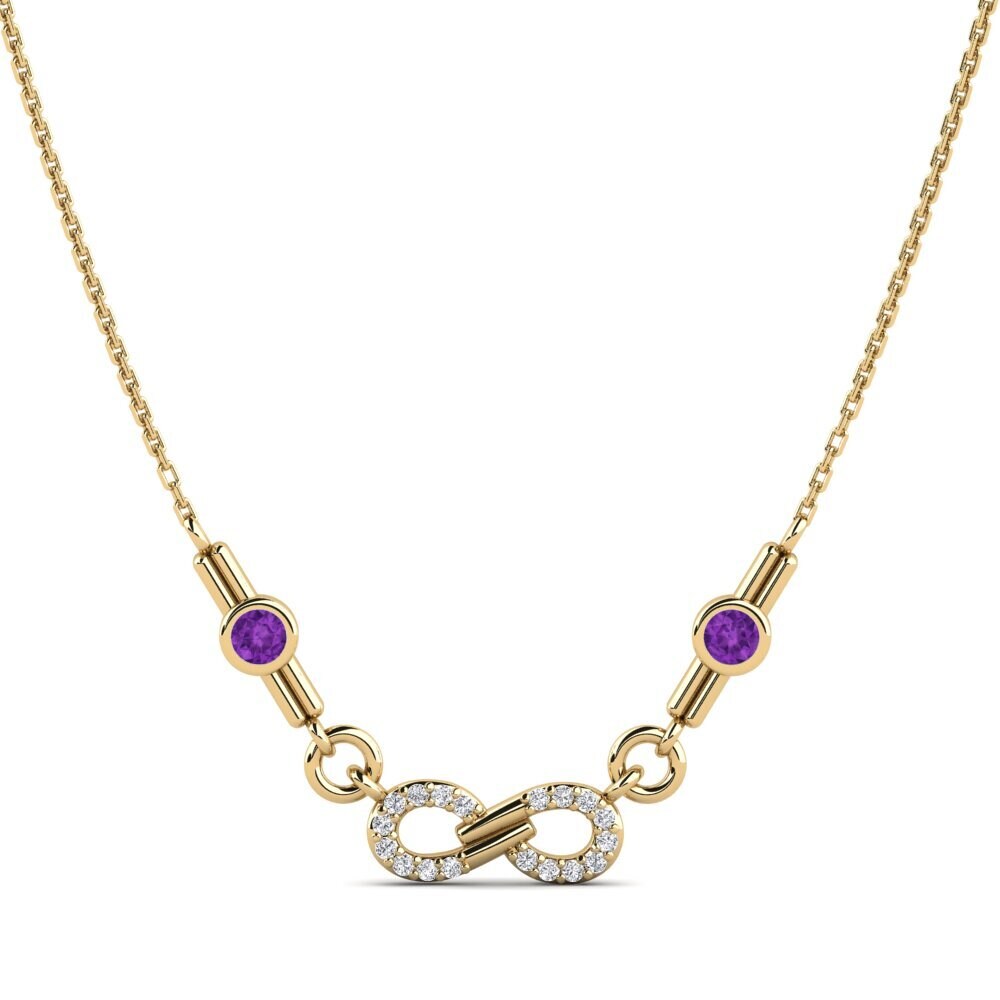 Amethyst Women's Necklace Esencija