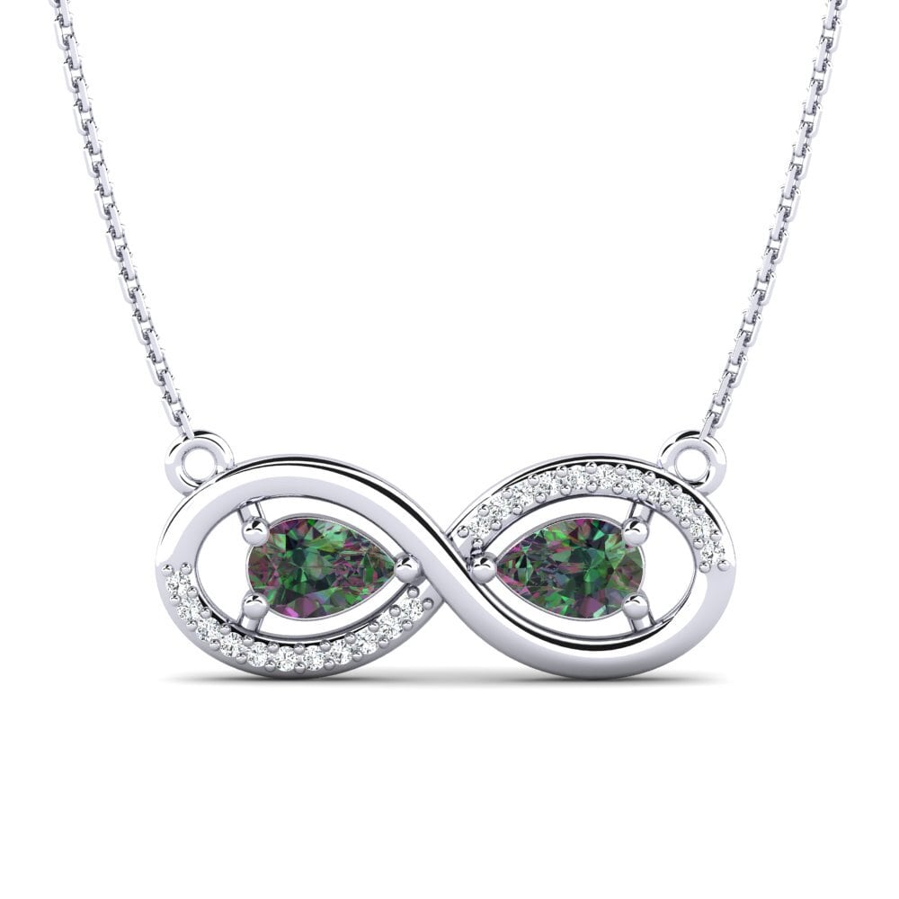 Pear Mystic Topaz Women's Necklace Esmirna