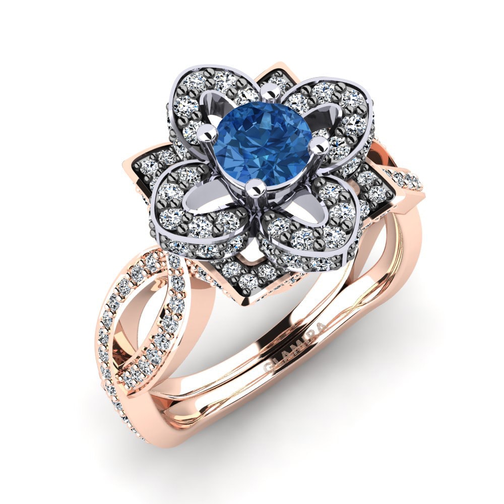 Swarovski Blue Engagement Ring Essie
