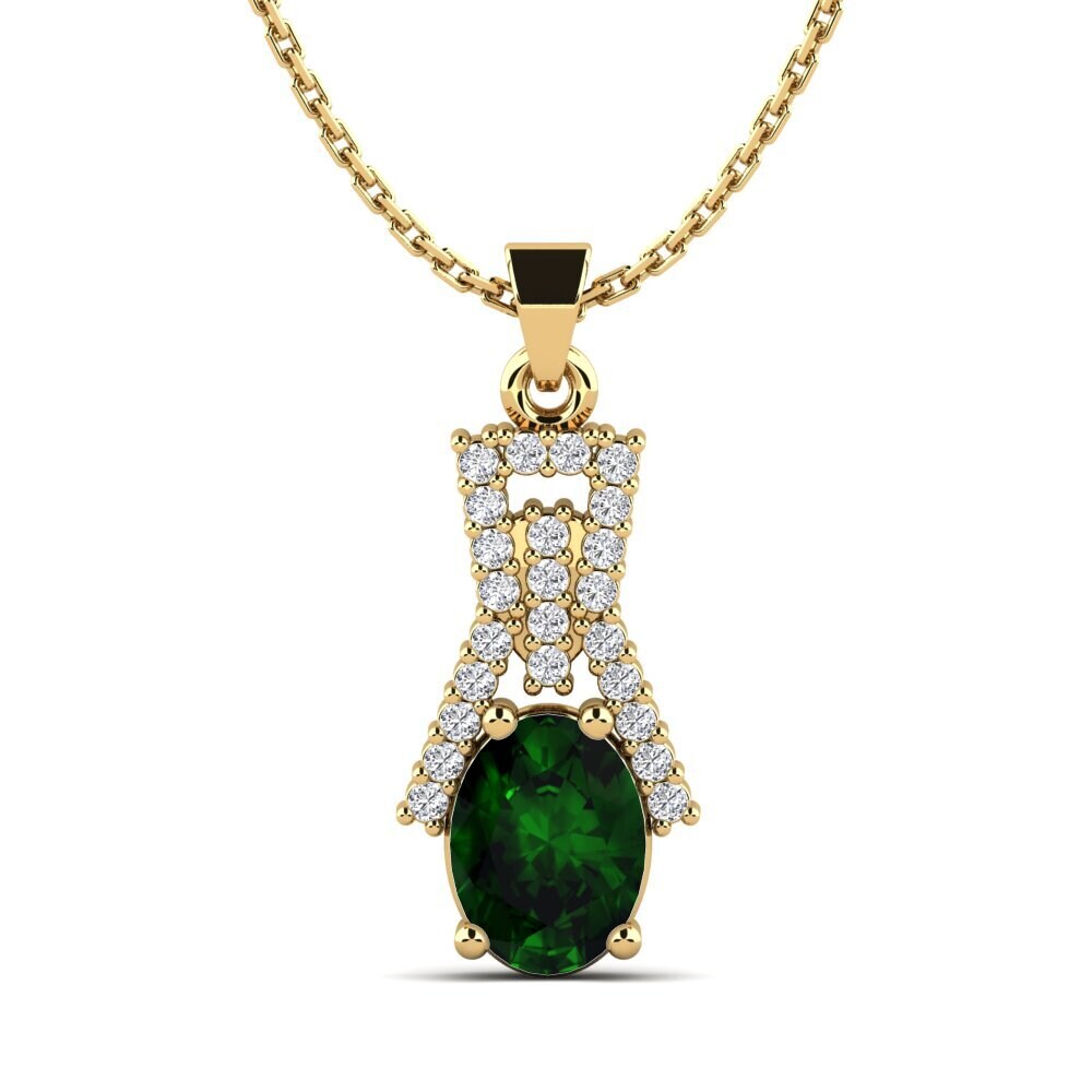 Green Tourmaline Women's Pendant Estefana