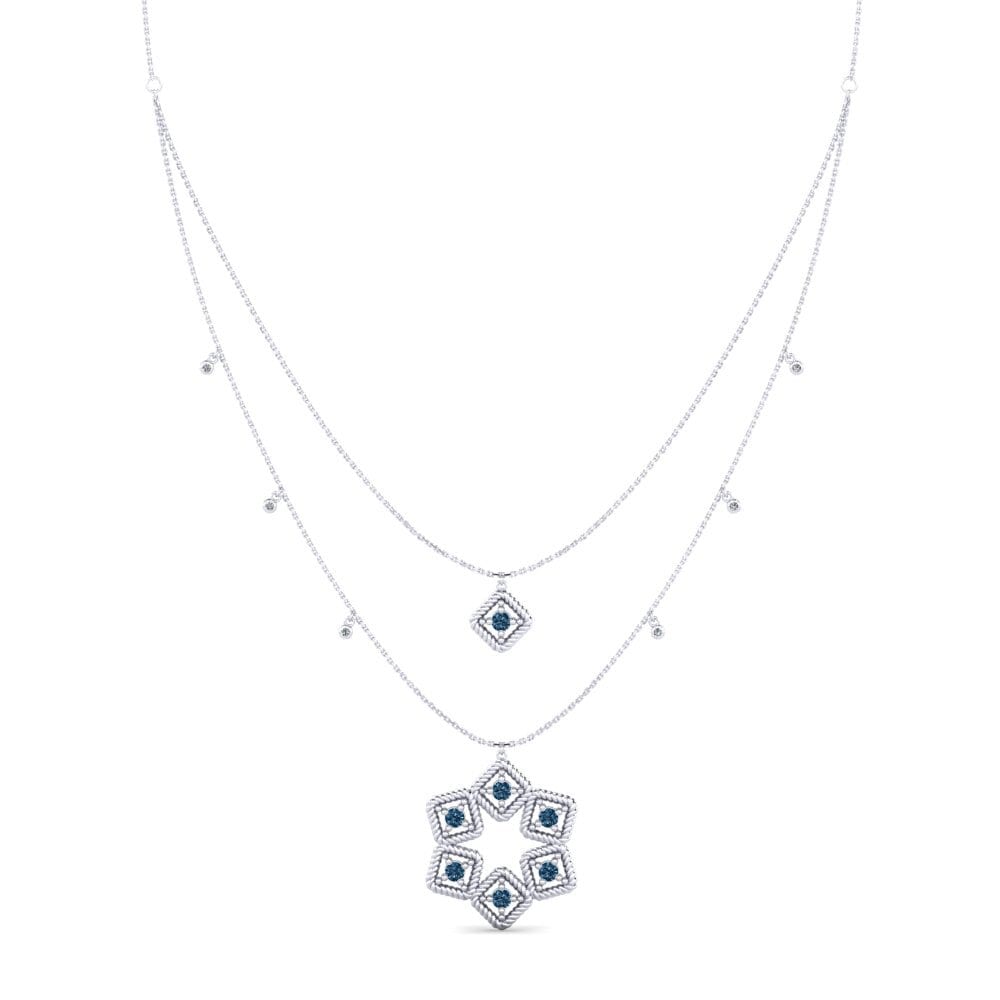 Diamante Azul Collar de Mujer Ethas