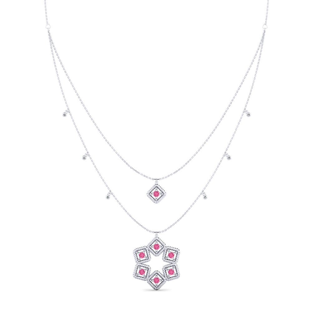 Pink Tourmaline Women's Necklace Ethas