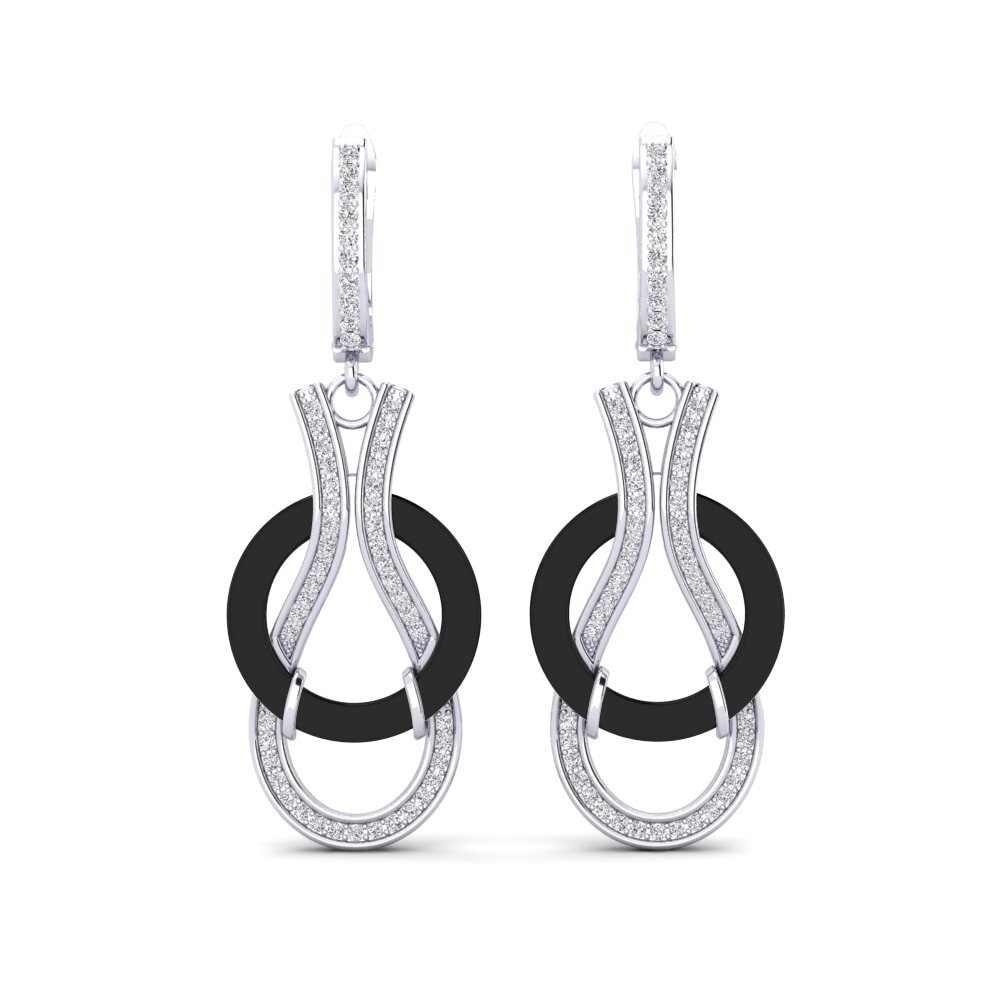 950 Palladium Diamond Women's Earring Ethelene
