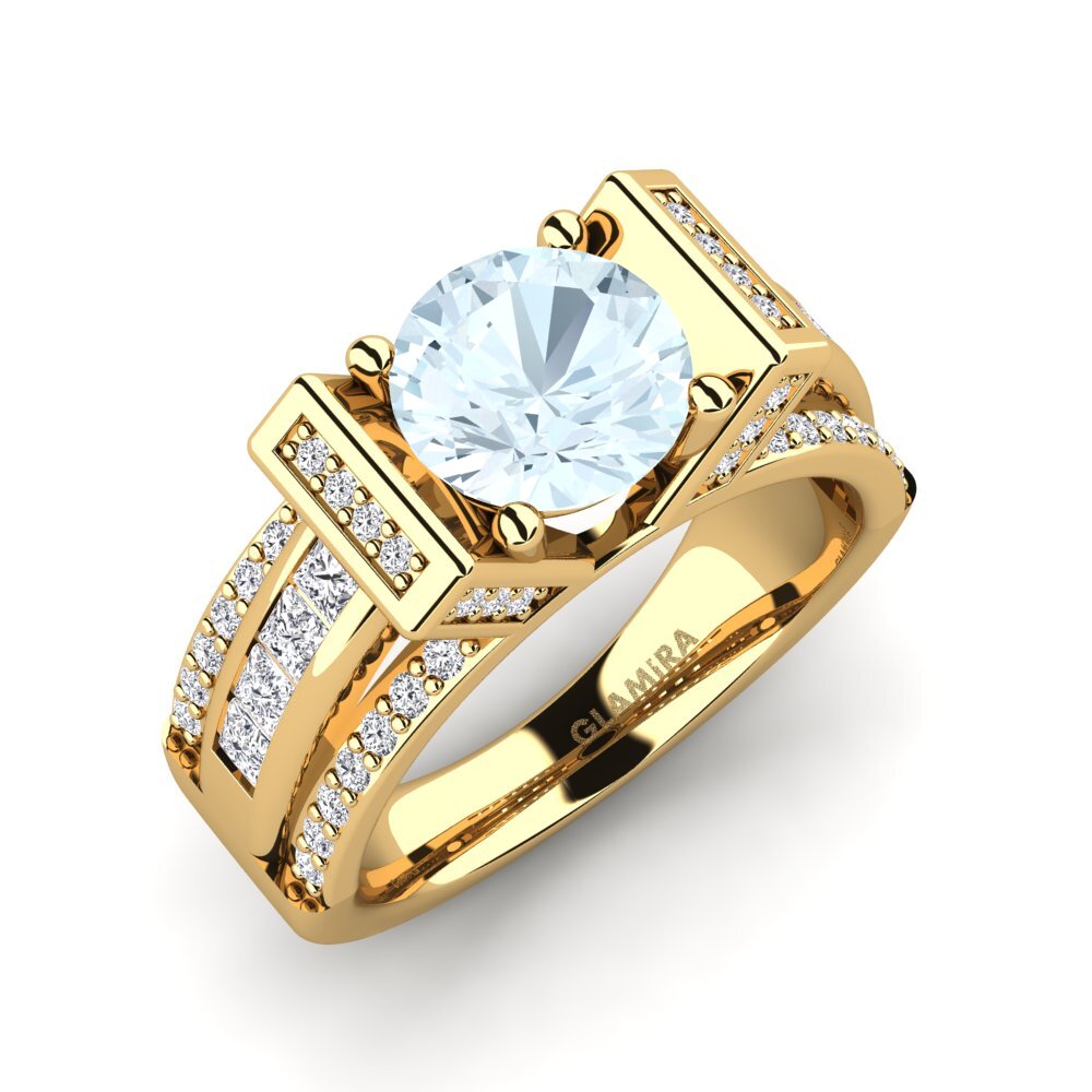 Aquamarine Engagement Ring Ethella
