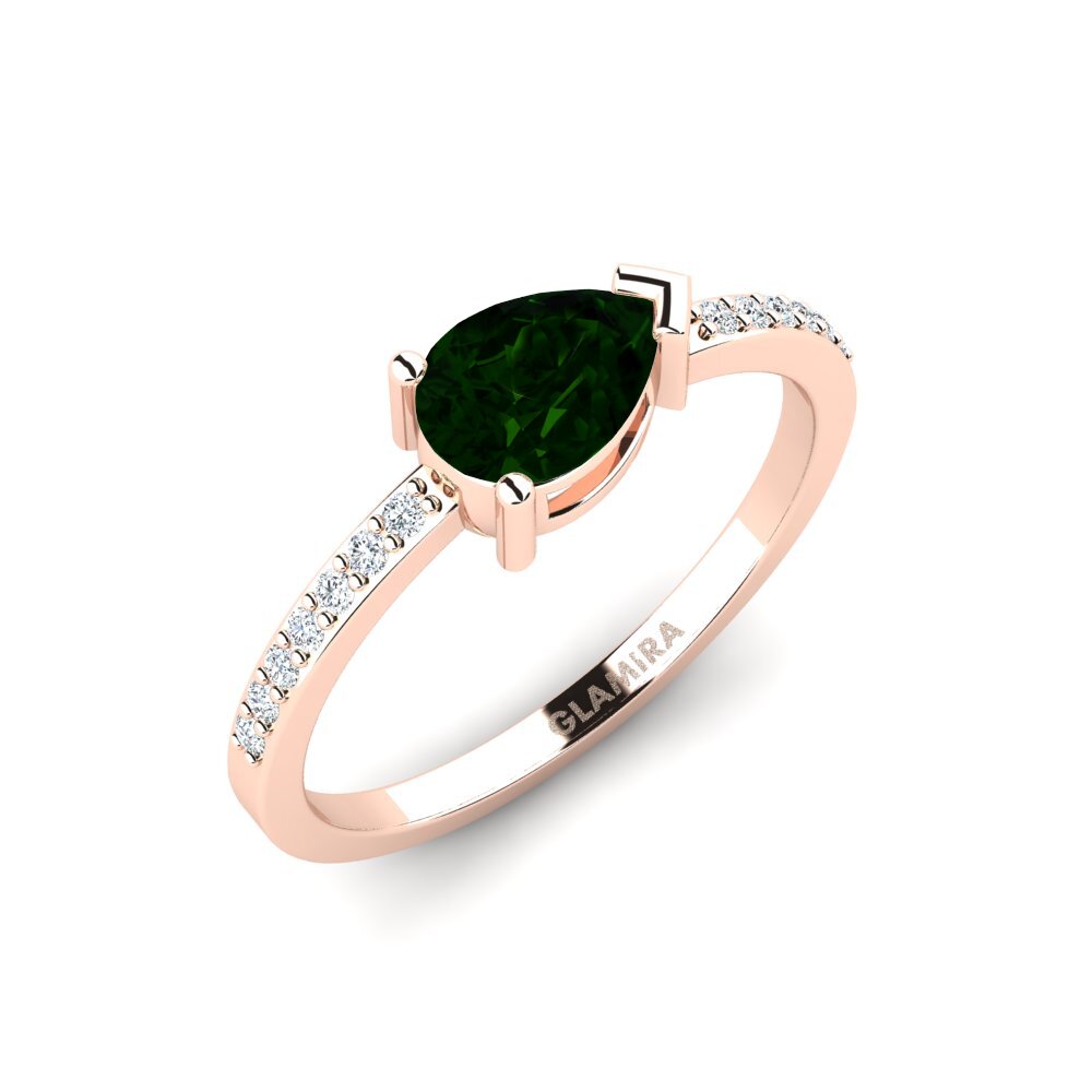 Green Tourmaline Engagement Ring Ethera