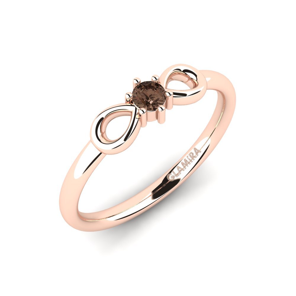 14k Rose Gold Smoky Quartz Ring Ethosan