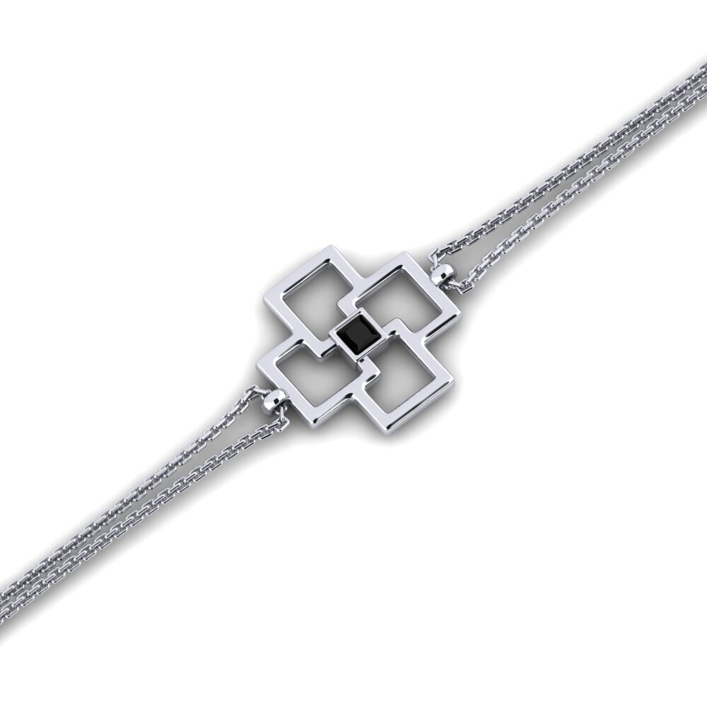 Princess Black Diamond Women's Bracelet Etneilass