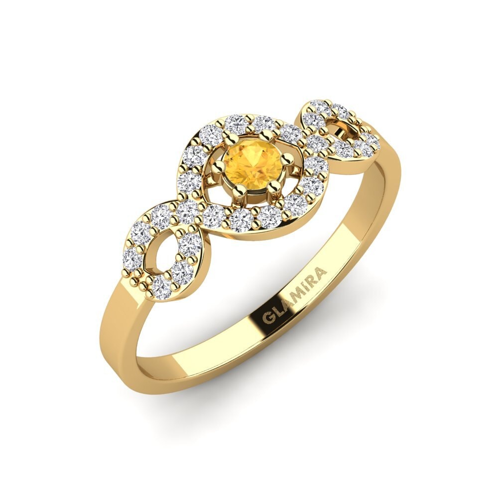 Citrine Engagement Ring Eufem