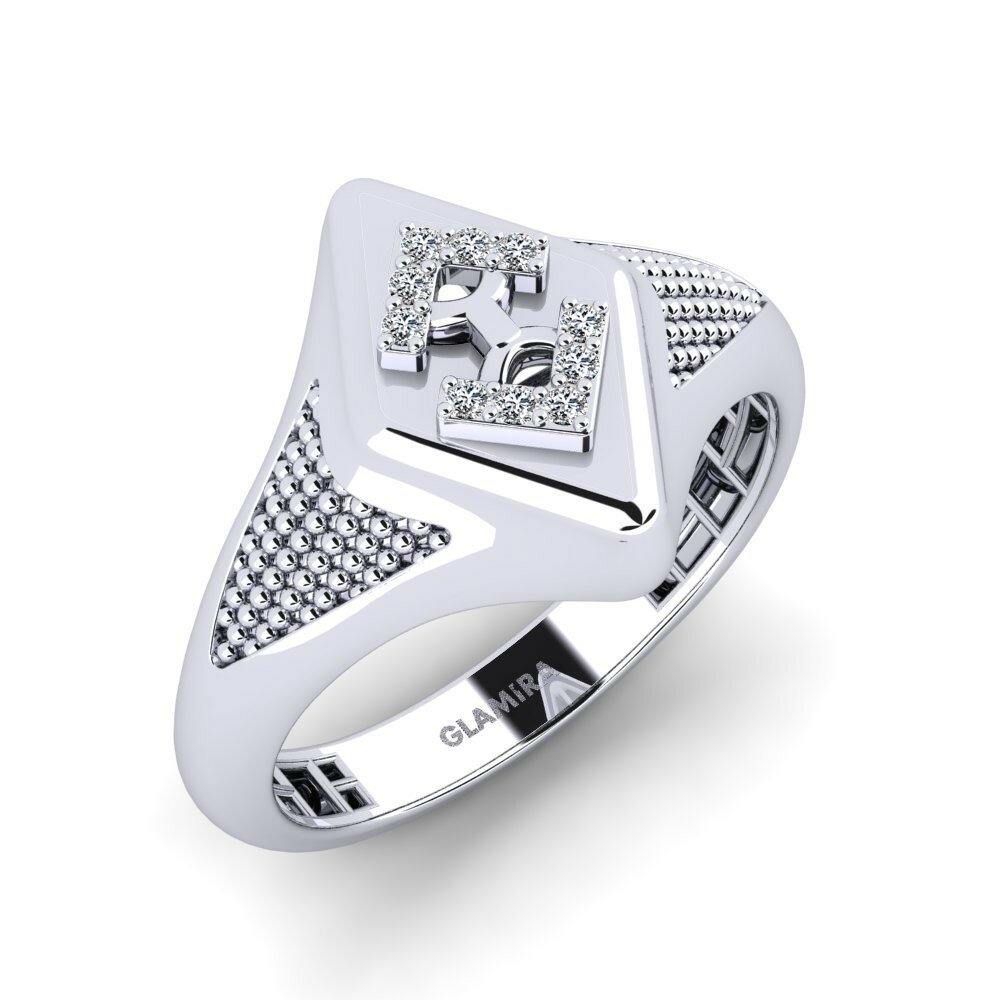 950 Palladium Heren Pinkring Euppla