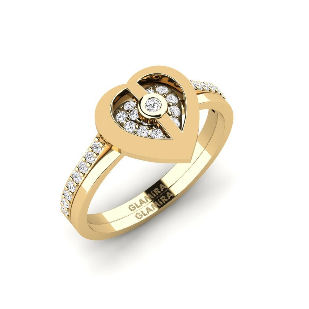 Oro Giallo 375 Anello Evaluate - SET