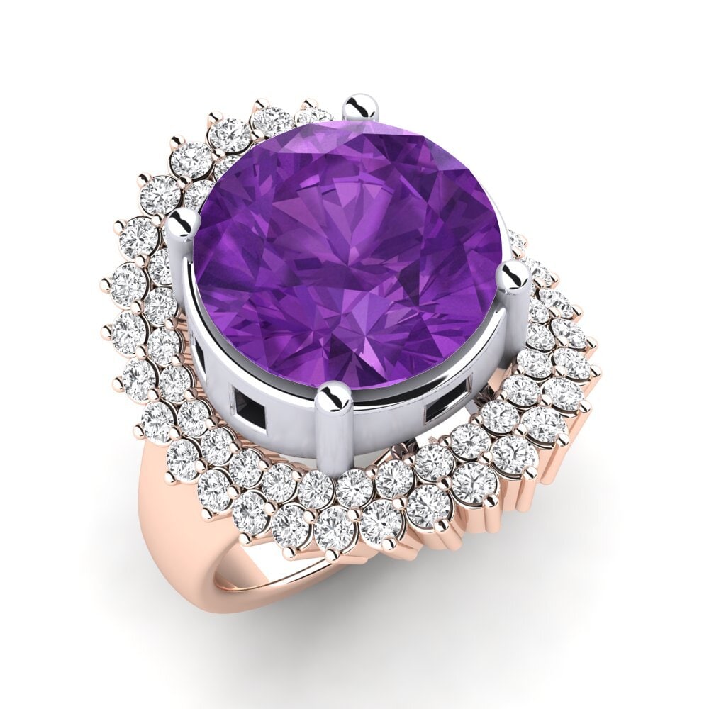 14K Rose & White Gold Ring Evan