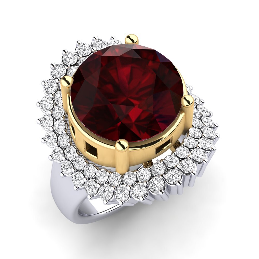 18ct White / Yellow Gold Ring Evan