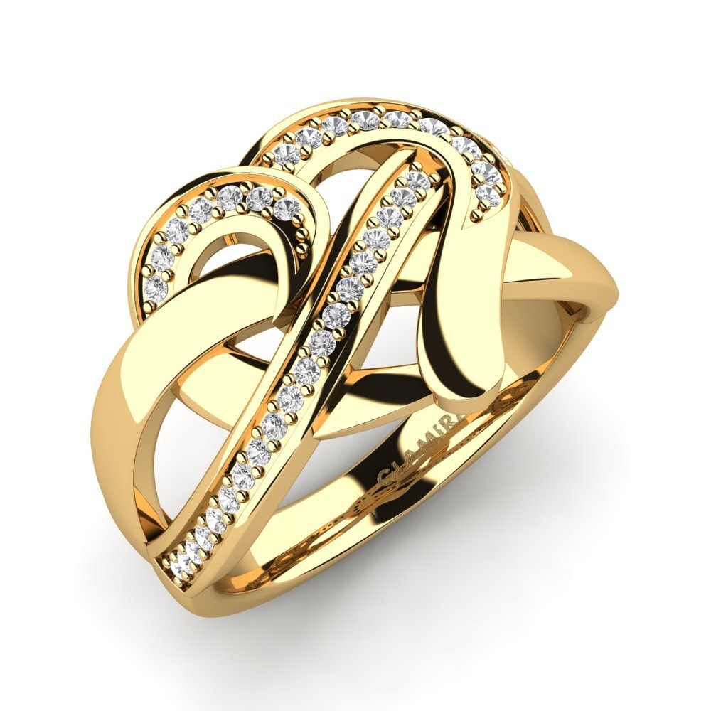 Saphir Blanc Bague Evelina