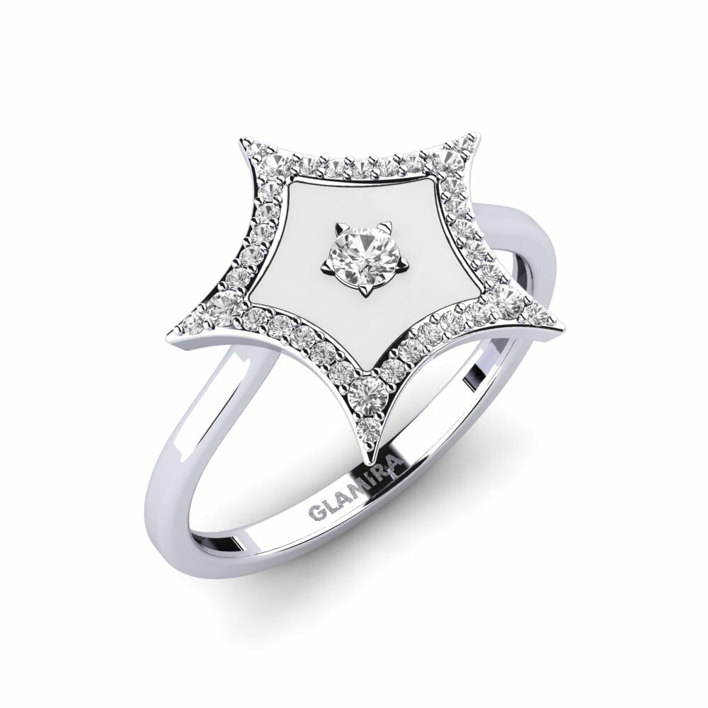 Saphir Blanc Bague Eveningstar