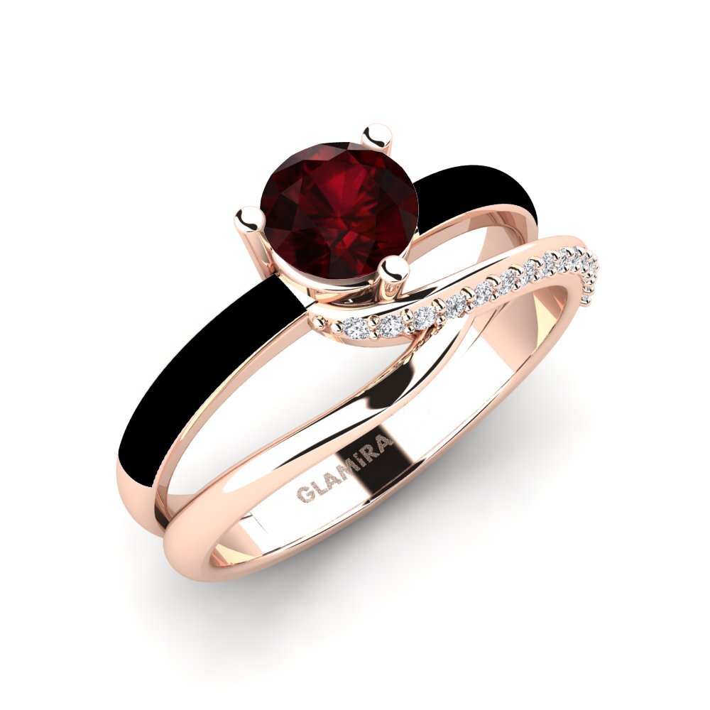 Garnet Engagement Ring Everg