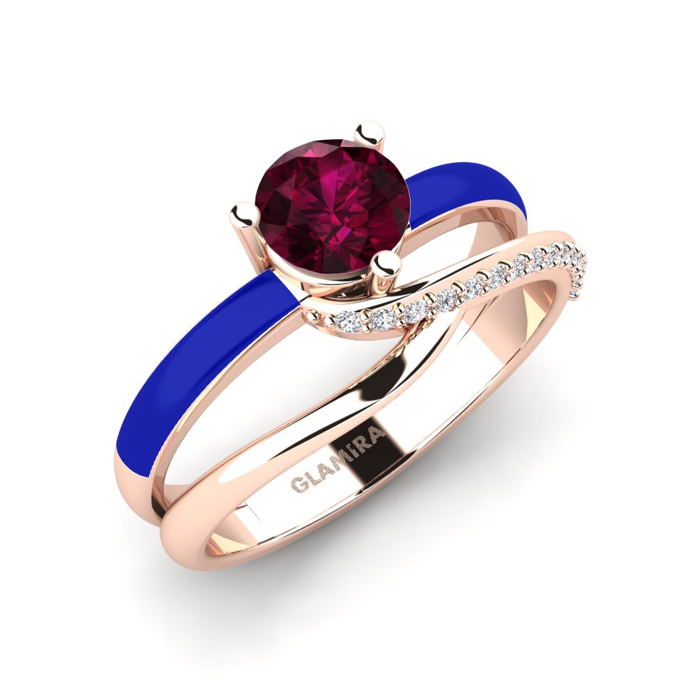 Rhodolite Garnet Engagement Ring Everg