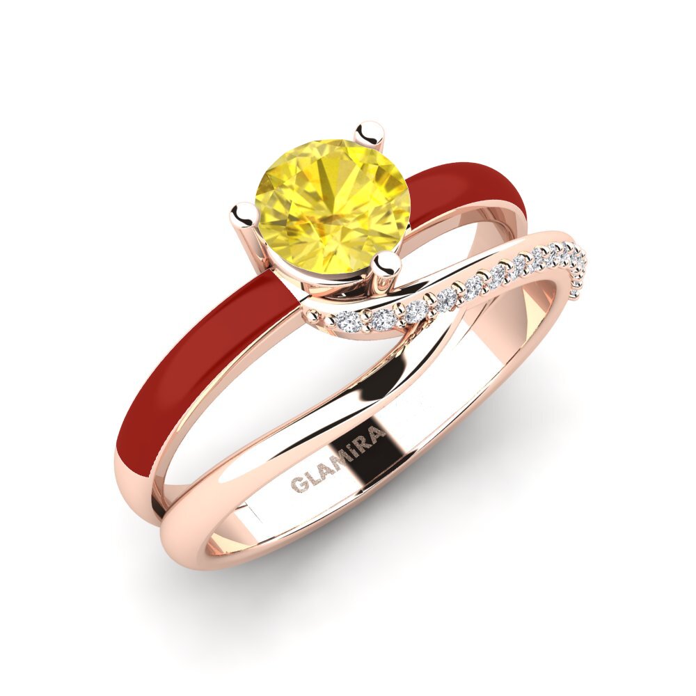 Yellow Sapphire Engagement Ring Everg