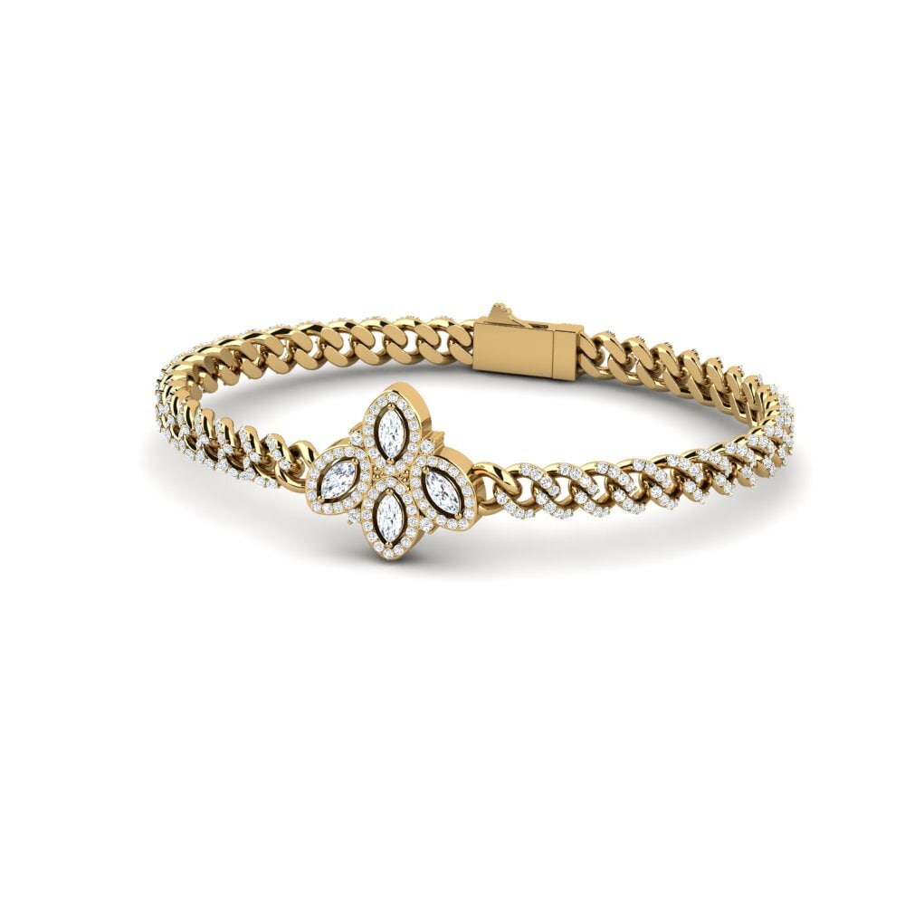 Order 0.8 Carat Marquise cut 18K Yellow Gold Zirconia  display picture 3