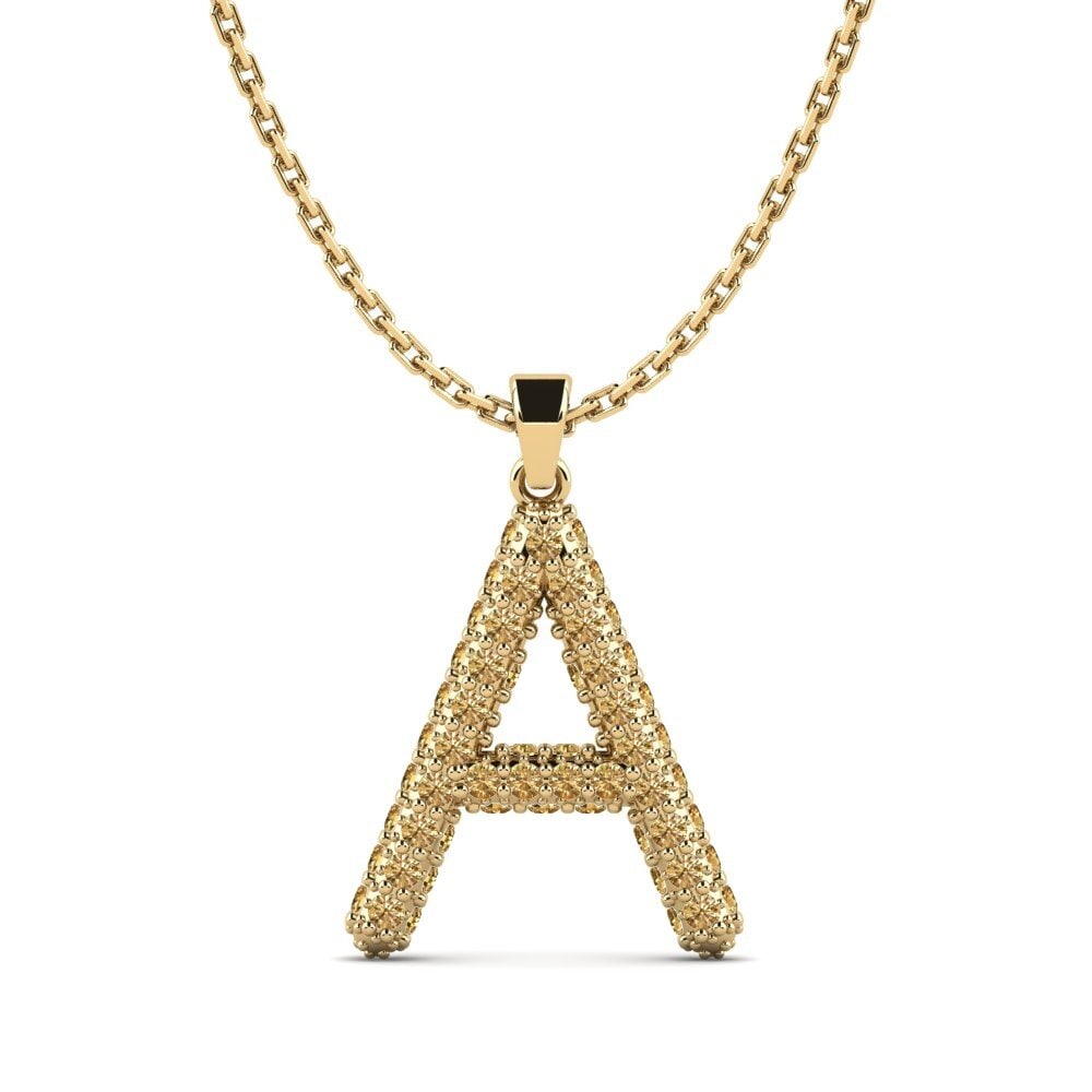 Brauner Diamant Damen anhänger Exeren - A