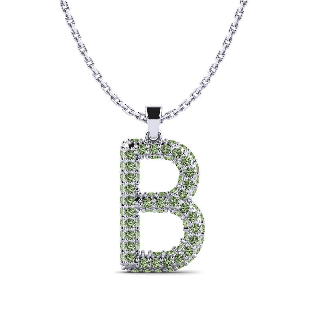 Grüner Diamant Damen anhänger Exeren - B