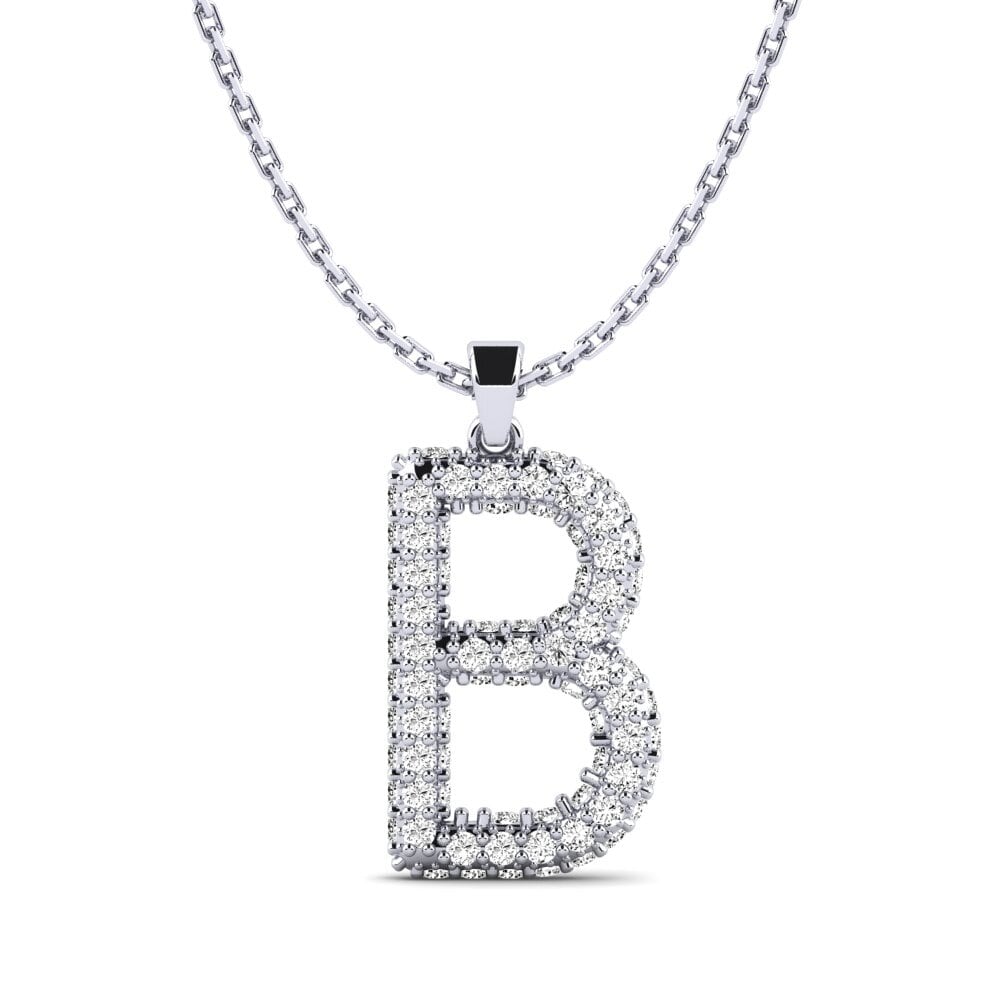 Moissanit Damen anhänger Exeren - B